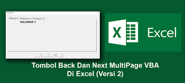 Tombol Back Dan Next Multipage Userform VBA Excel  (Versi 2)
