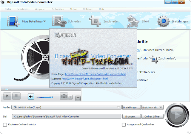 Bigasoft Total Video Converter v3.7.21.4680  Screenshot D-T3X F.A™