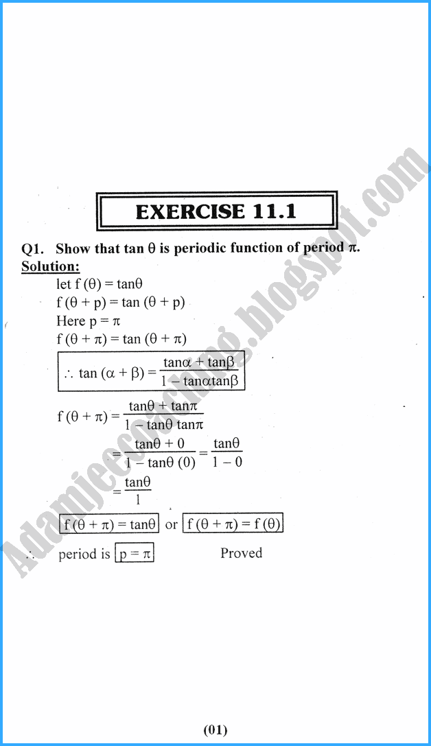 graphs-of-trigonometric-functions-exercise-11-1-mathematics-11th