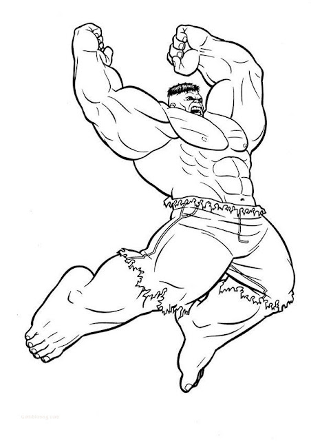 Best Free, Printable Hulk Coloring Pages