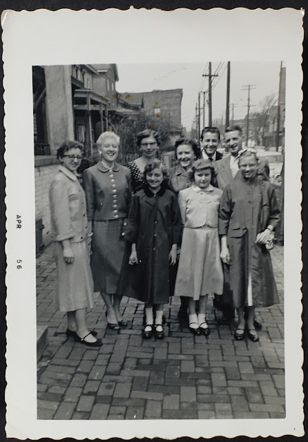 Figure 2: Talbot Avenue; Easter, 1956. photograph of the Miara-Wackowski Family.