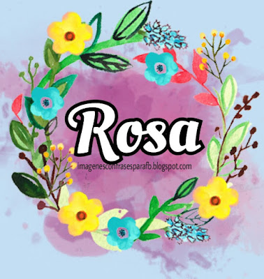 Resultado de imagen de NOMBRE ROSA BONITA