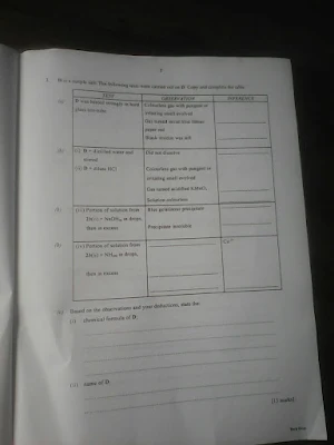 2023 WAEC Chemistry Practical (Alternative A & B) Questions and Answers