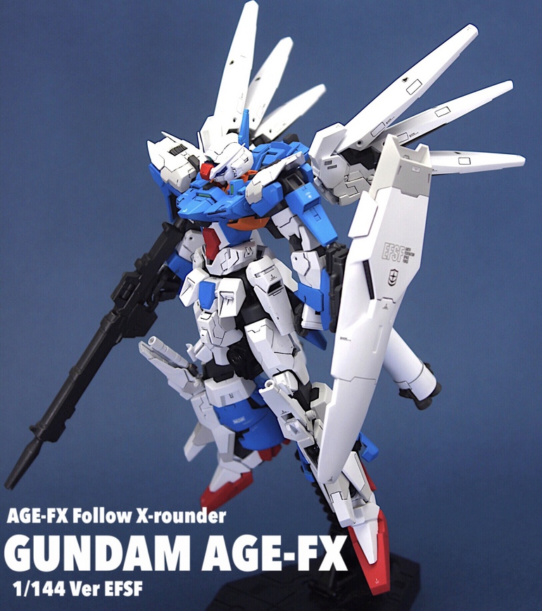 Custom Build Hg 1 144 Gundam Age Fx Follow X Rounder Gundam Kits Collection News And Reviews