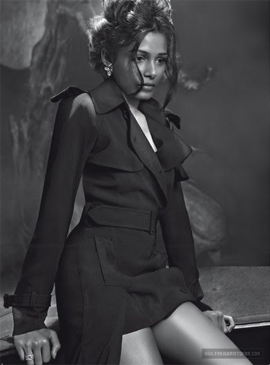 Freida Pinto's Photoshoot for L'Uomo Vogue [Italian Vogue]