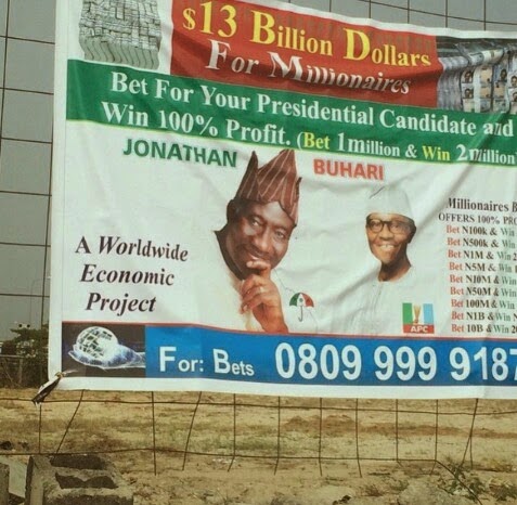  the Jonathan & Buhari 13Million Dollar Bet Someone Posted