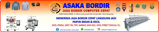 Border atribut sekolah, border badge,Bordir Baju, Bordir Cengkareng, Bordir Jakarta, Bordir Jaket, Bordir Murah, Bordir Satuan, Bordir Seragam, Bordir Topi, Jasa Bordir, border tangerang, border cipondoh,