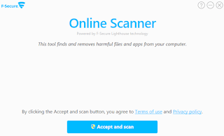فحص الكمبيوتر أون لاين F-Secure Online Scanner