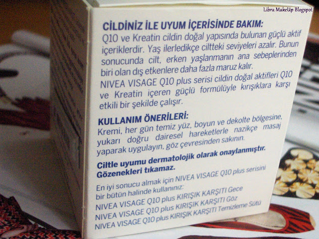 nivea Q10 plus anti wrinkle cream gündüz kremi