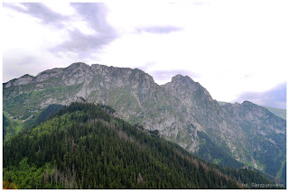 Sarnia Skała - widok na Giewont