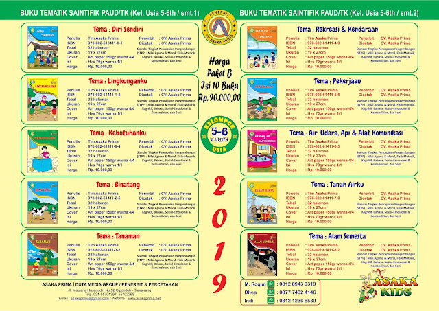 penerbit asaka prima, buku paud tematik 2017, buku tk paud murah, buku tematik saintifik, buku paud tematik, buku paud saintifik, buku paud k13, buku paud