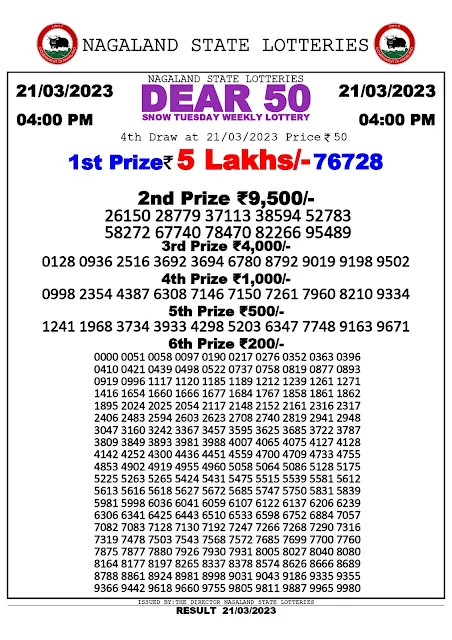 nagaland-lottery-result-21-03-2023-dear-50-snow-tuesday-today-4-pm