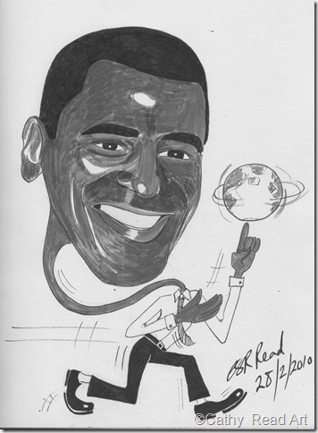 Barack Obama - the world in his hands