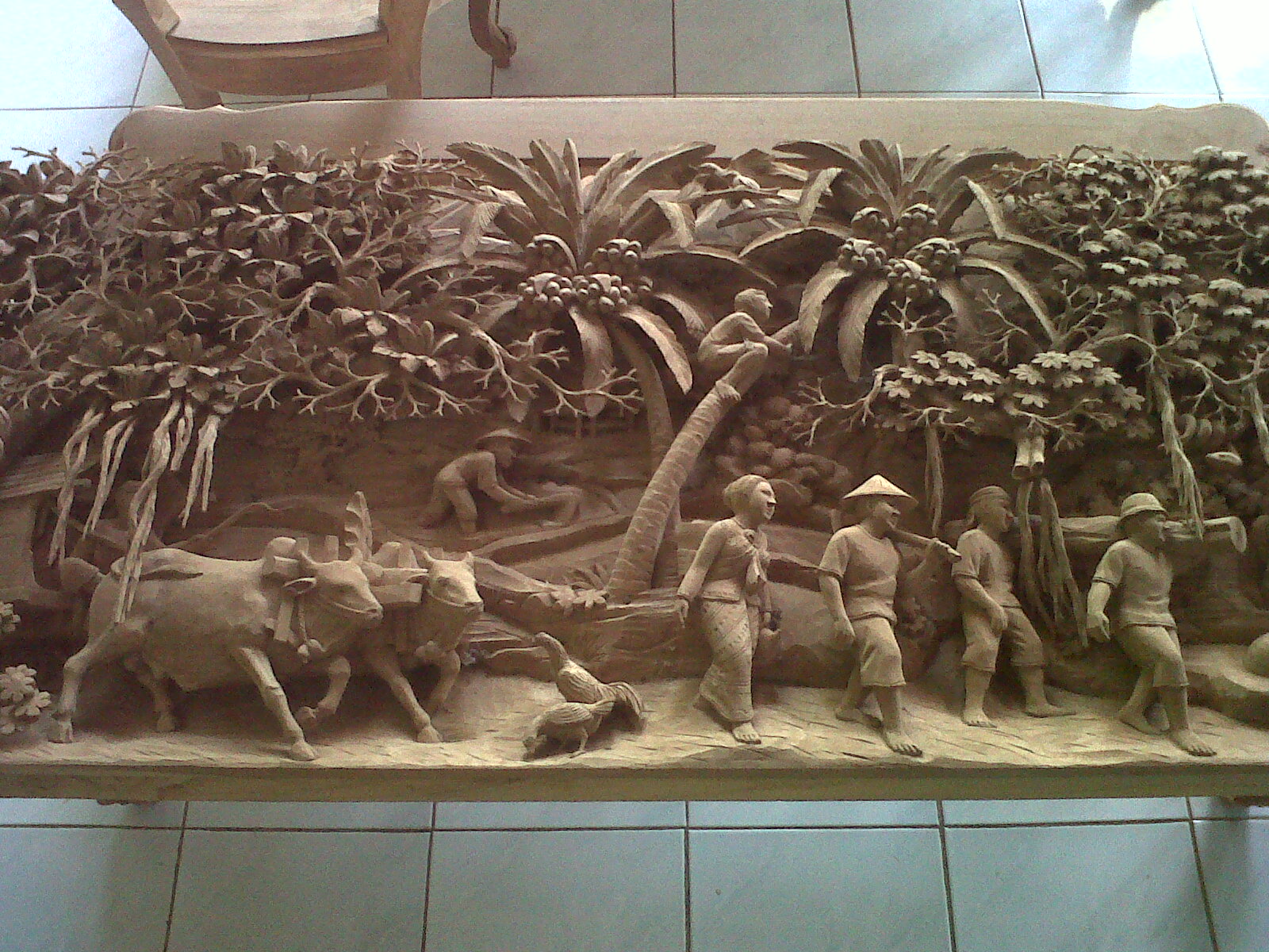 Setar gallery jepara Ukiran  seni  Relief Patung kayu 