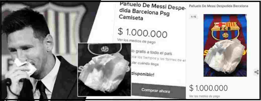 Messi tissue paper the most expensive