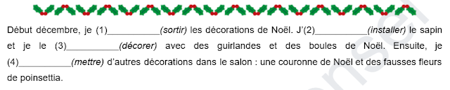 フランス語の動詞活用についての練習問題