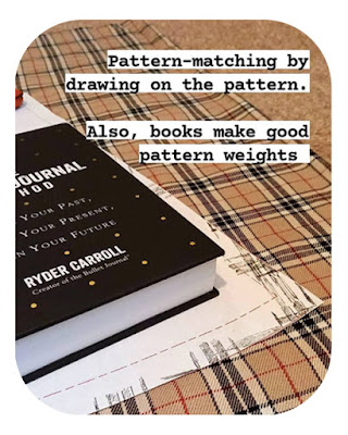 Pattern Matching Plaid/Tartan and using books as pattern weights