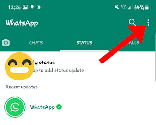 Open WhatsApp settings