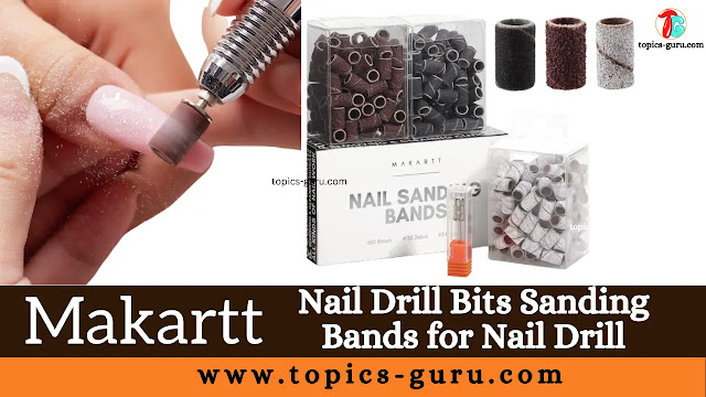 Makartt Nail Drill Bits Sanding Bands for Nail Drill