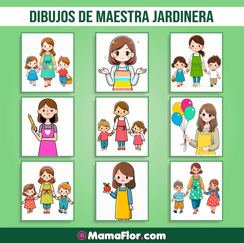 Dibujos de Maestra Jardinera