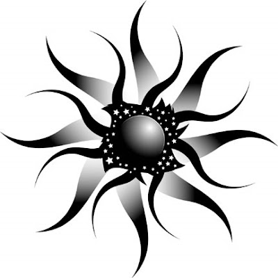 Tribal Sun Tattoo Design