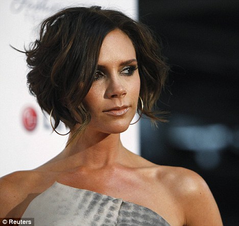 bedhead hairstyle. Bed-head chic: Victoria Beckham showed off a new choppy, layered style at 
