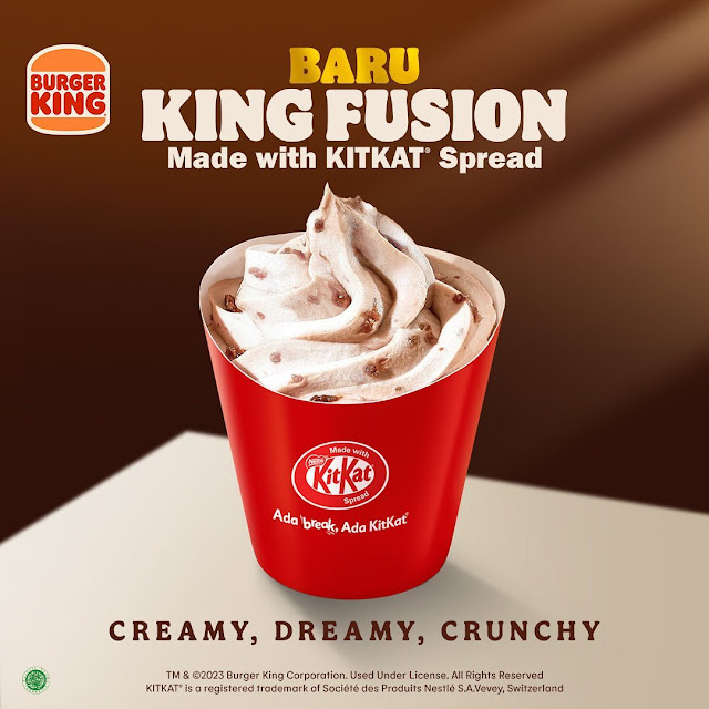 Burger King: King Fusion made with KitKat!