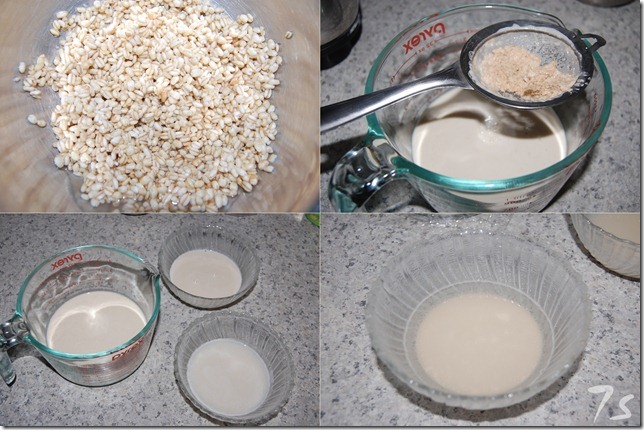 Making of wheat milk process