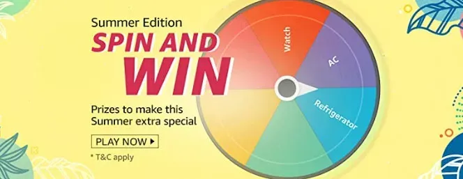  Amazon Summer Edition Spin and Win