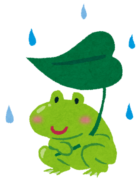 梅雨のイラスト 蛙と葉っぱの傘 かわいいフリー素材集 いらすとや 梅雨のイラスト 蛙と葉っぱの傘 かわいいフリー素材集 いらすとや