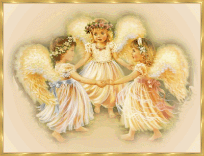 Animated Gif Image of three little fairies playing together