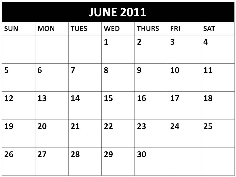 june 2011 calendar blank. lank june 2011 calendar.