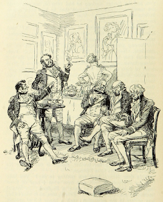 A circle of admirals   Mansfield Park by Jane Austen (1814) Illustration by Hugh Thomson (1897)