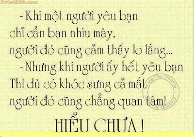 Những câu nói hay về tình yêu, hiểu chưa