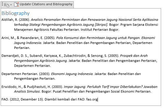 output daftar pustaka