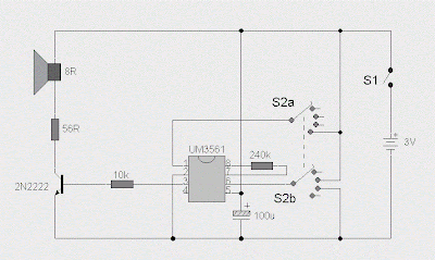 Simple Sound Effects Generator using UM3561