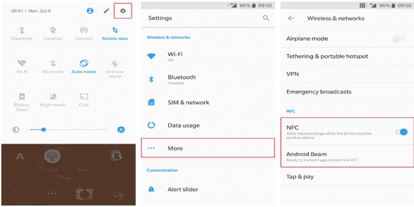 cara mengaktifkan nfc