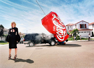 Huge Coca Cola Can HD Funny Ads HD Wallpaper