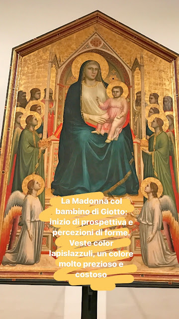 La madonna con bambino di Giotto Uffizi Firenze