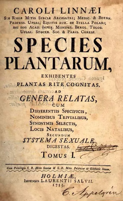 Species Plantarum by Carl Linnaeus