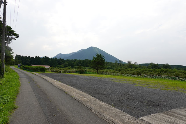 鳥取県西伯郡大山町赤松　地頭ブルーベリー農園　大山の眺望