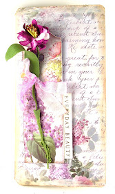 Stamperia Lilac Paper Tim Holtz Sizzix Timekeeper Die Graphic 45 Kraft Travel Album For the Funkie Junkie Boutique