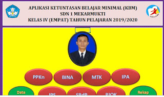 Aplikasi KKM K13 Kelas 4 SD TP. 2019/2020-Menu, https://gurujumi.blogspot.com/