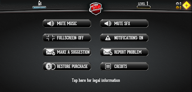 Screenshot of the options menu, with 9 buttons to choose from. None of these are the Help menu.