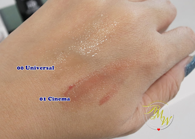 a swatch photo of Make Up For Ever Ultra HD Skin Booster and  Make Up For Ever Ultra HD Lip Booster