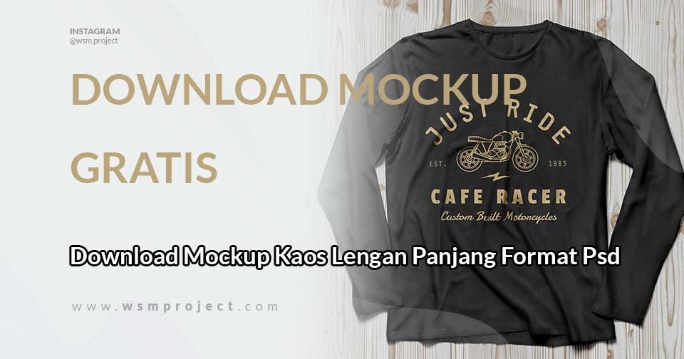 Download Download Gratis T Shirt Mockup Lengan Panjang Psd - Free ...