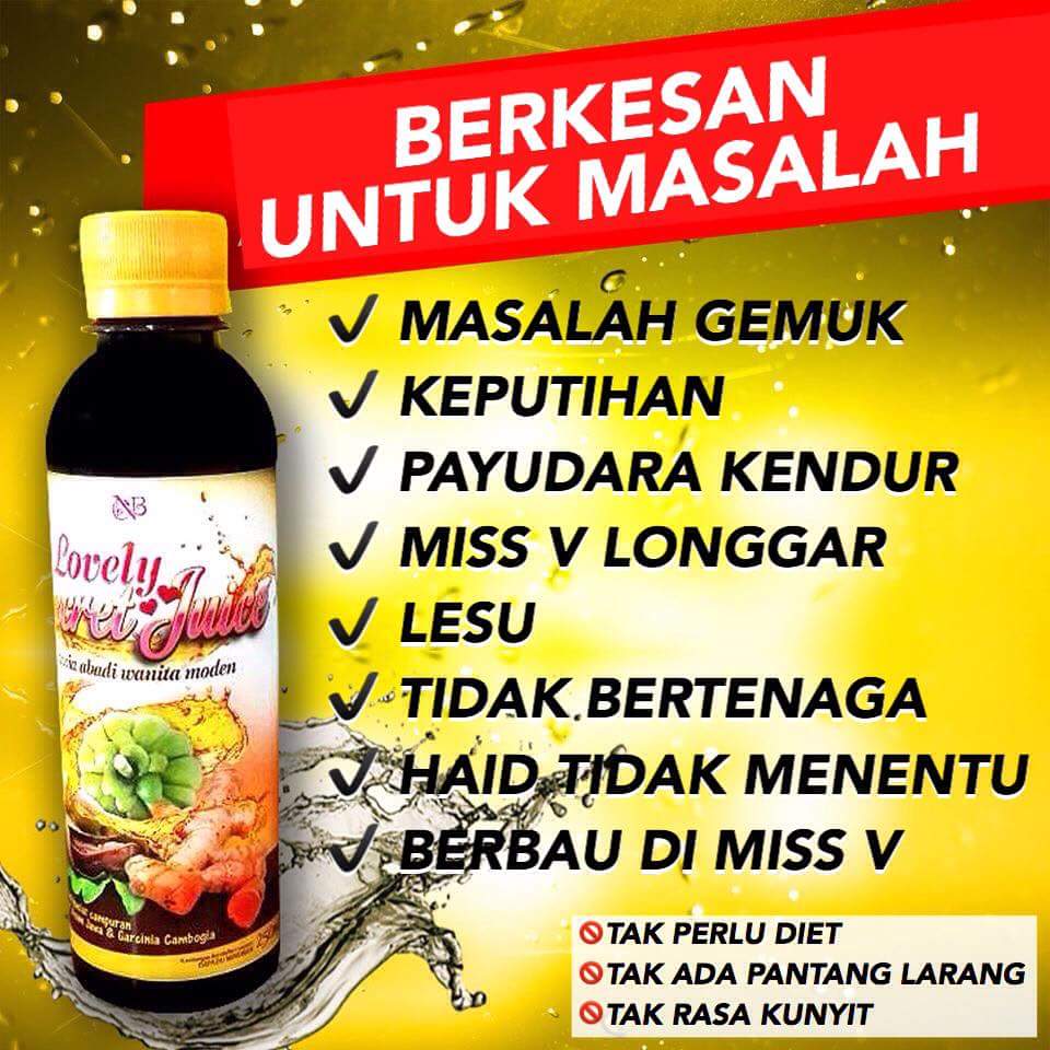 JUS KUNYIT LOVELY SECRET HARGA MURAH ORIGINAL  Miera 