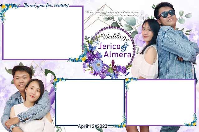 Wedding Purple Photobooth Template