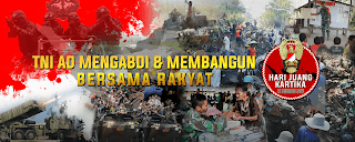 Tema, Banner, Ucapan Selamat dan Gambar Logo Hari Juang Kartika TNI AD Ke-73 Tahun 2018 Indonesia