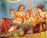 Casa de los Castos Amantes - Banquete - Pompeya